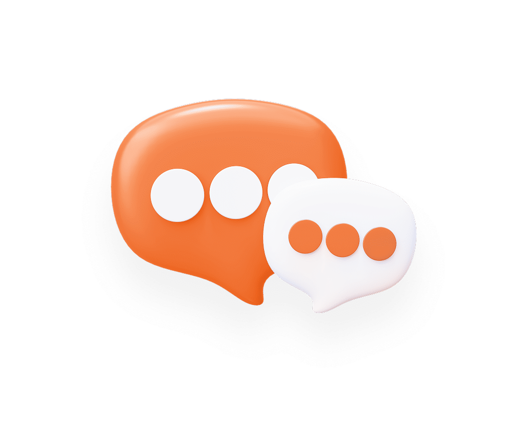 Landing Page 1 36 speech bubble chat talk communication icon 3d background illustration 1 1
